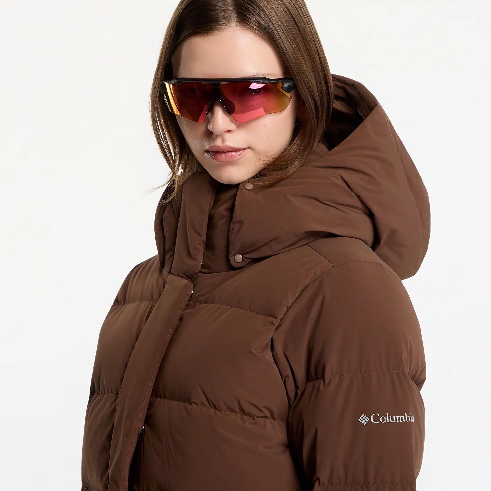 Jackor Columbia Amaze Puff™ Hooded Jacket Tobacco