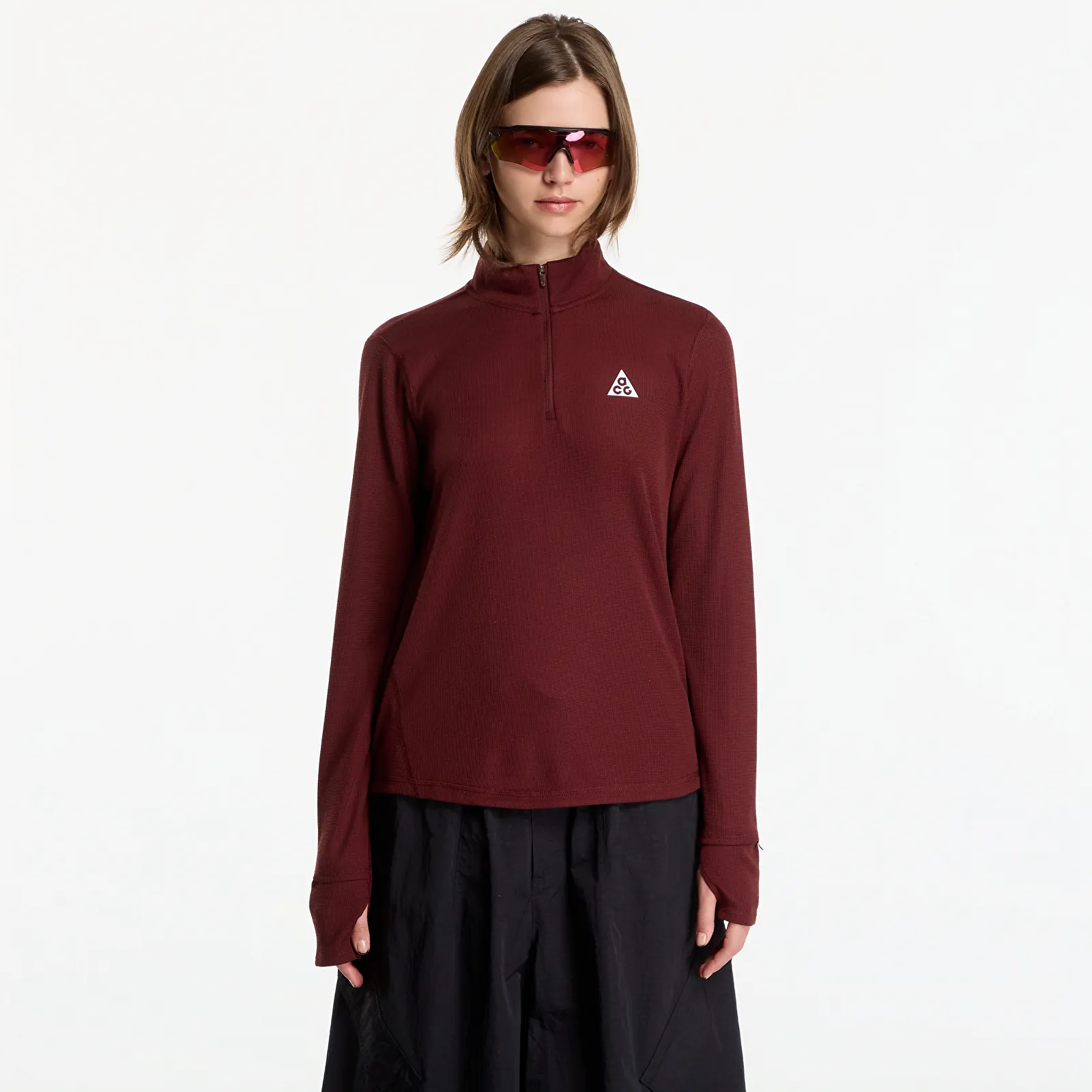 Hættetrøjer og sweatshirts Nike ACG Dri-FIT 1/2-Zip Trail Running Top Mystic Dates/ Mystic Dates/ Summit White