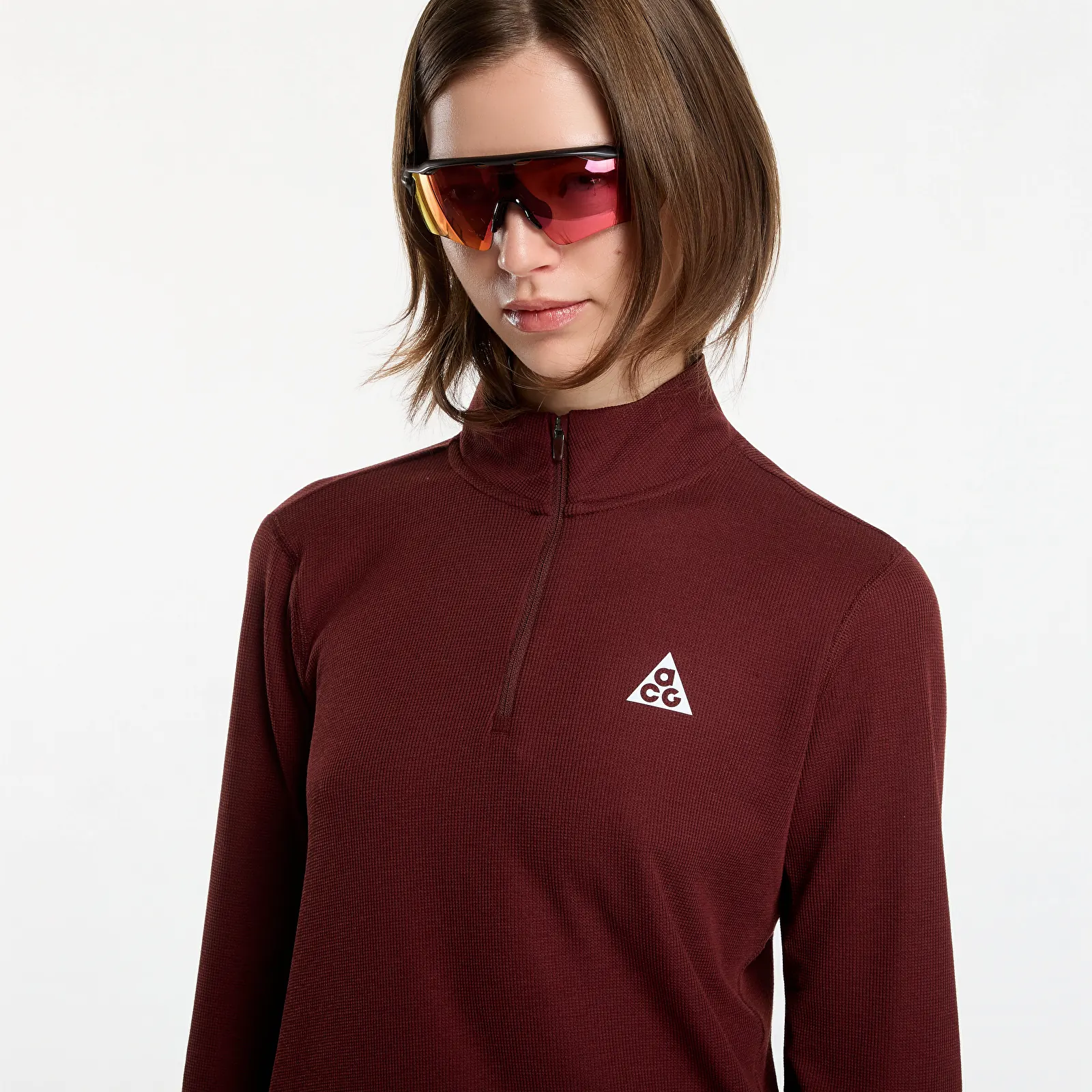 Hættetrøjer og sweatshirts Nike ACG Dri-FIT 1/2-Zip Trail Running Top Mystic Dates/ Mystic Dates/ Summit White