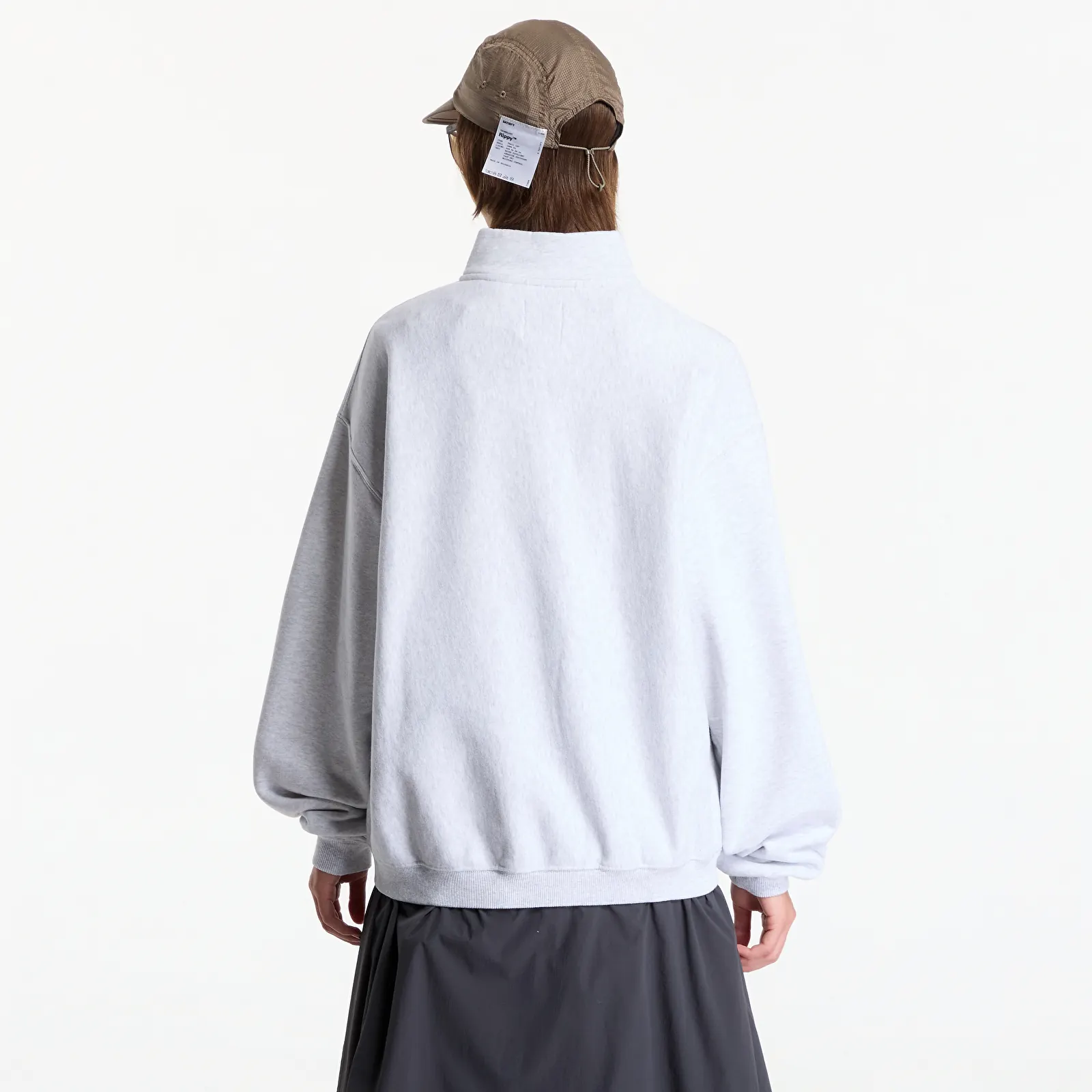 Puloverji   ROA Logo Half Zip Sweater UNISEX Light Grey