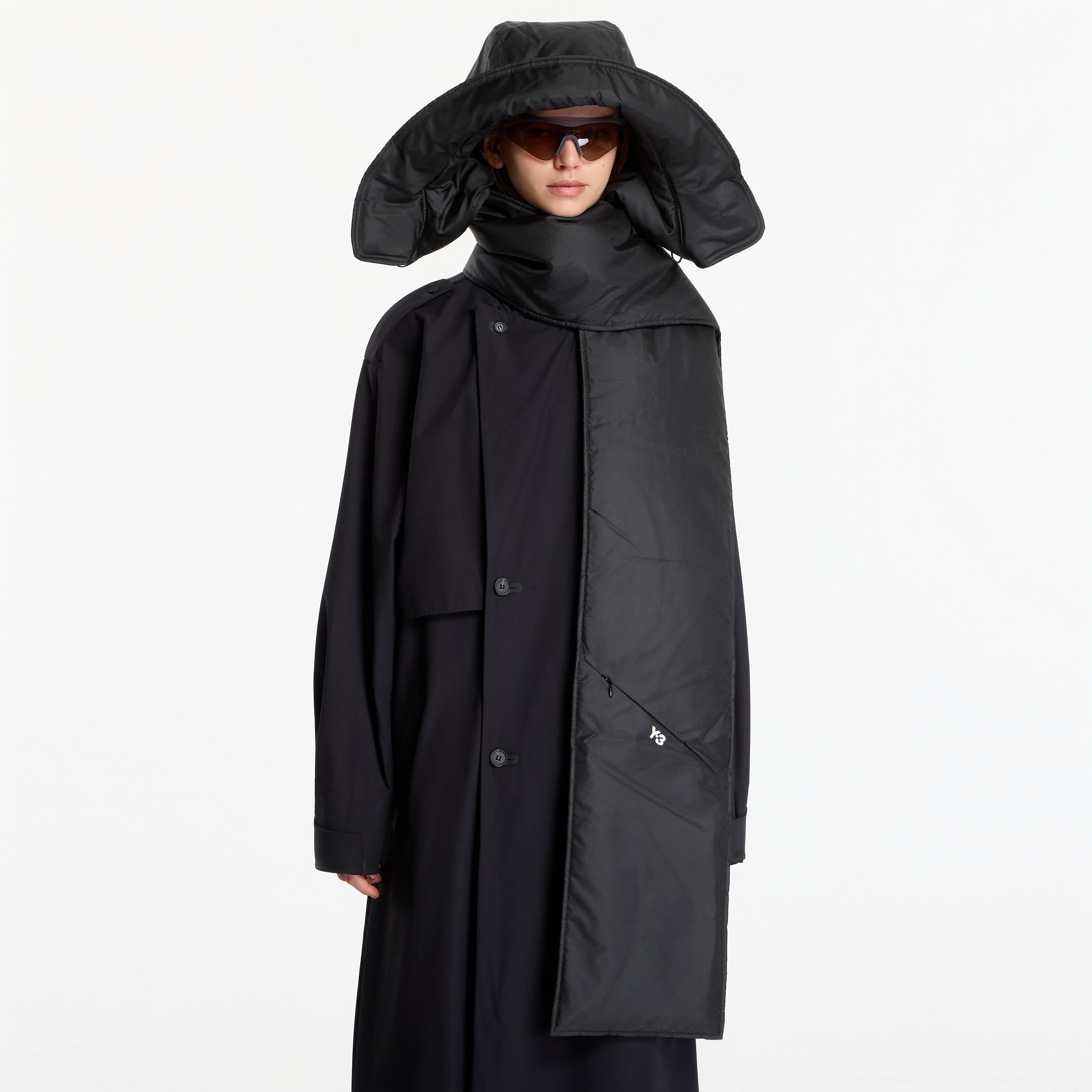 Eșarfă Y-3 Padded Hooded Scarf Black Universal