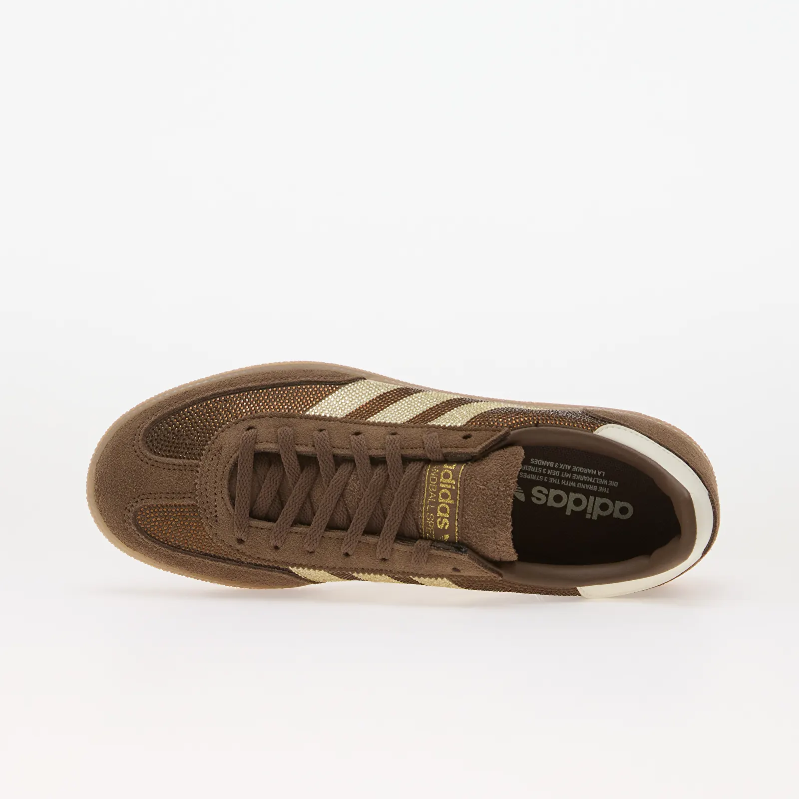 Baskets femme adidas Handball Spezial Earth Strata/ Off White/ Gold Met.