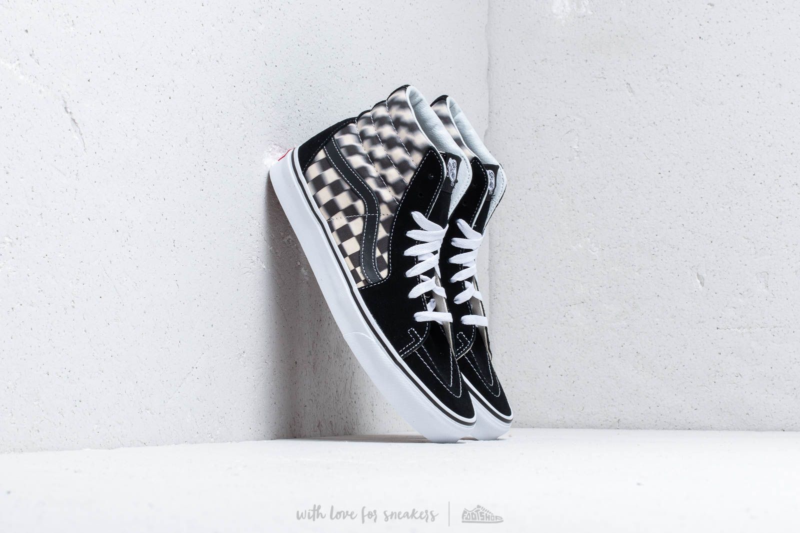 Vans sk8 hi checkerboard blur sales