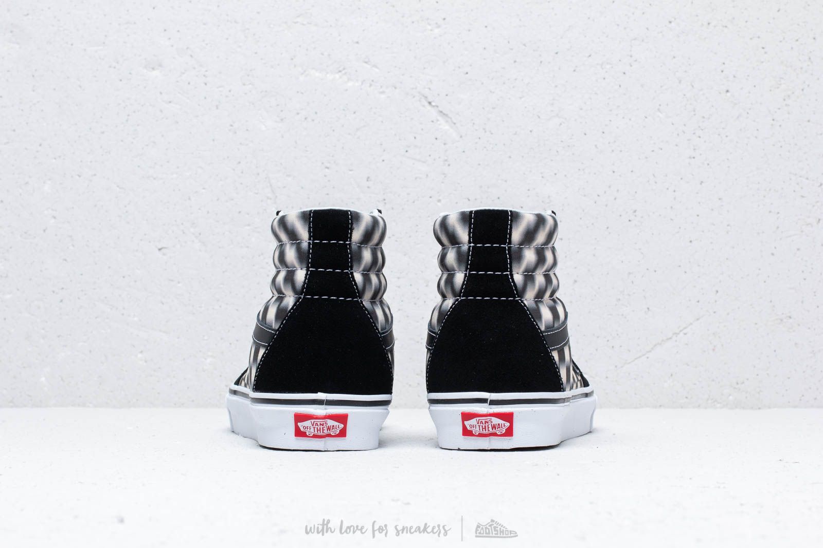 Vans sk8 hi blur check sales