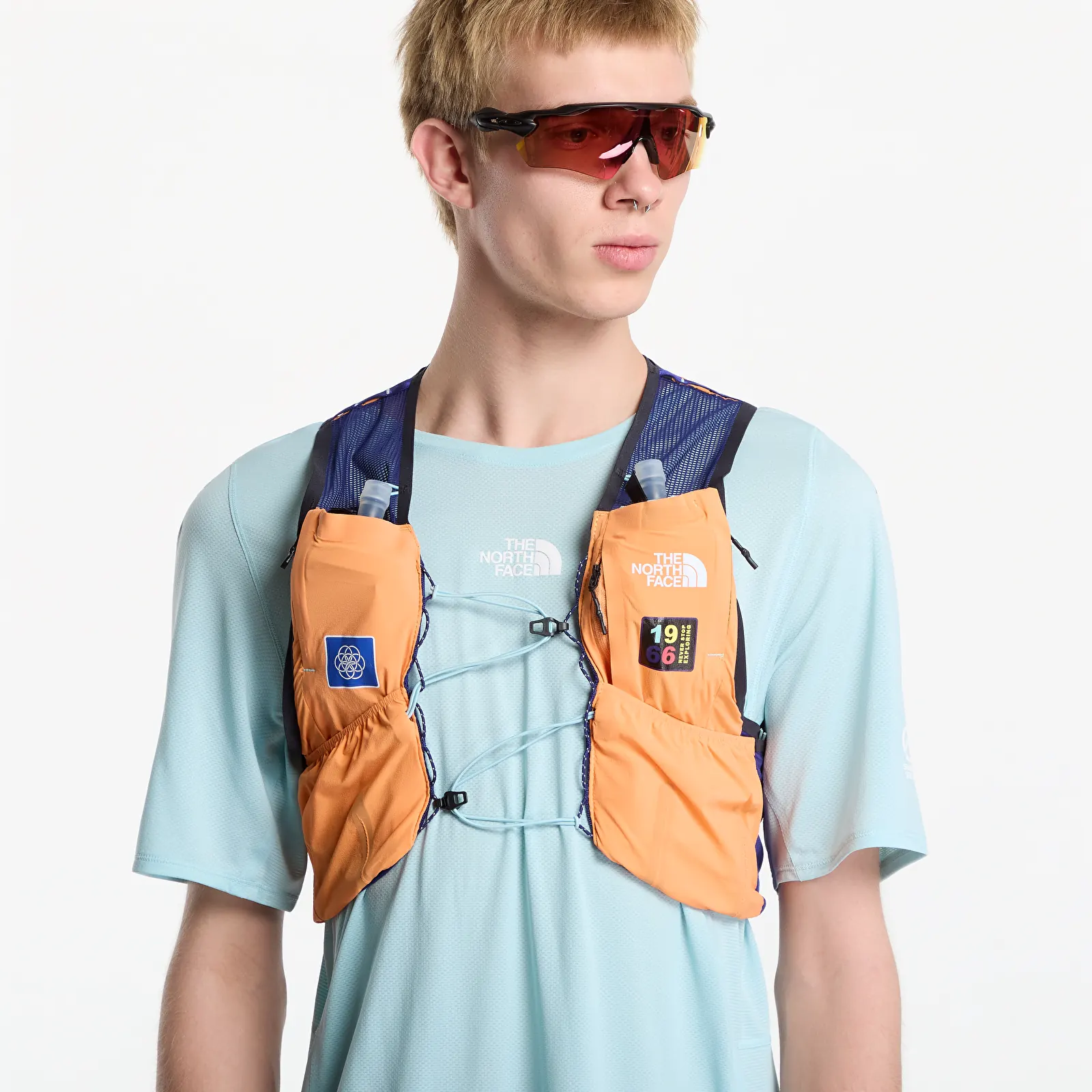 Vestes The North Face Summit Run Vest 10 UNISEX Summit Orange/ Black