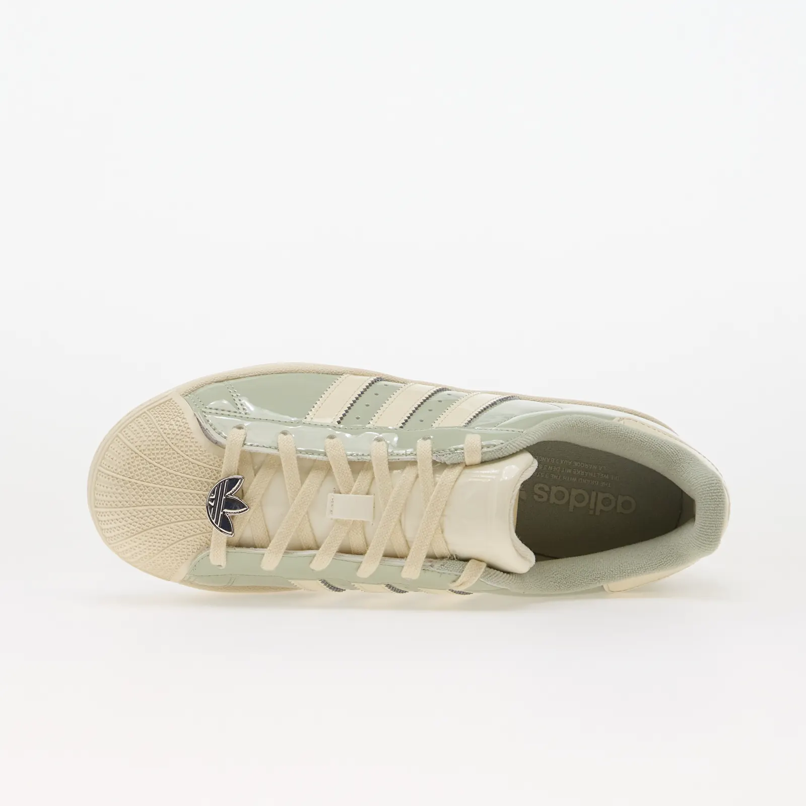 Moteriški sportbačiai adidas Superstar II Halo Green/ Cream White