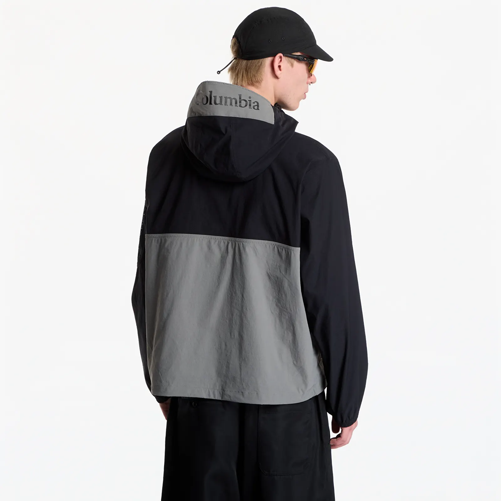 Kabátok Columbia Woven Jacket Black, Quarry