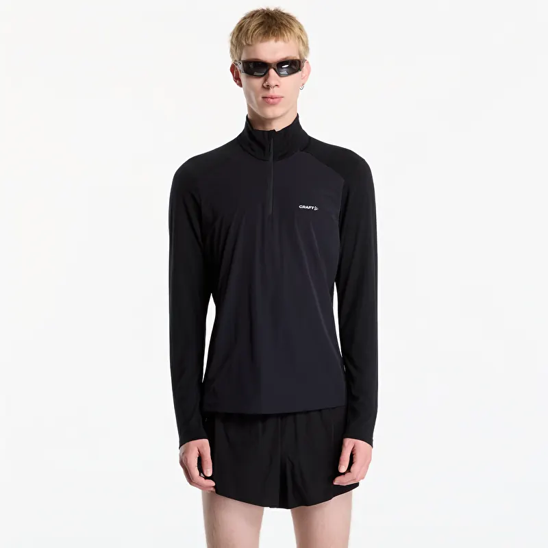 Sweatshirt Craft Wool Wind HZ LS Black