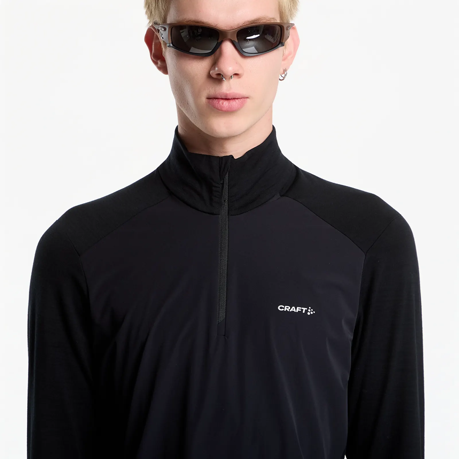 Hoodies and sweatshirts  Craft Wool Wind HZ LS Black