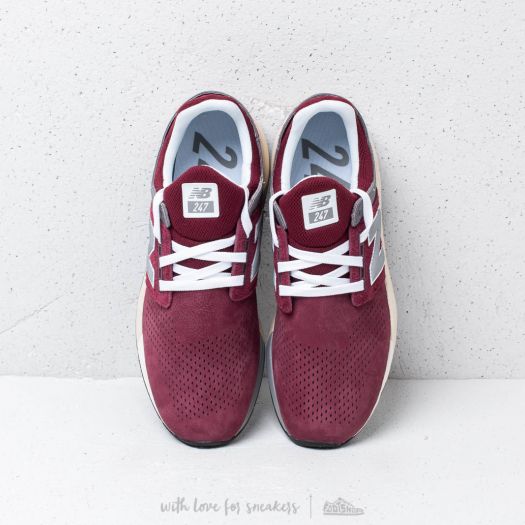 New balance suede 247 burgundy online
