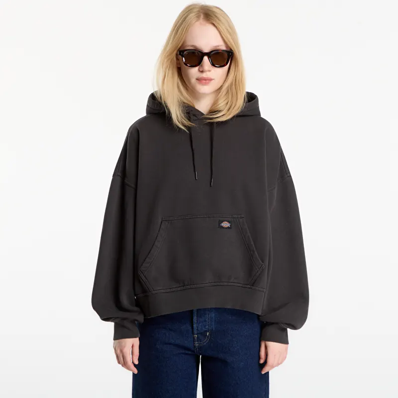 Mikina Dickies Sutcliffe Cropped Hoodie Black