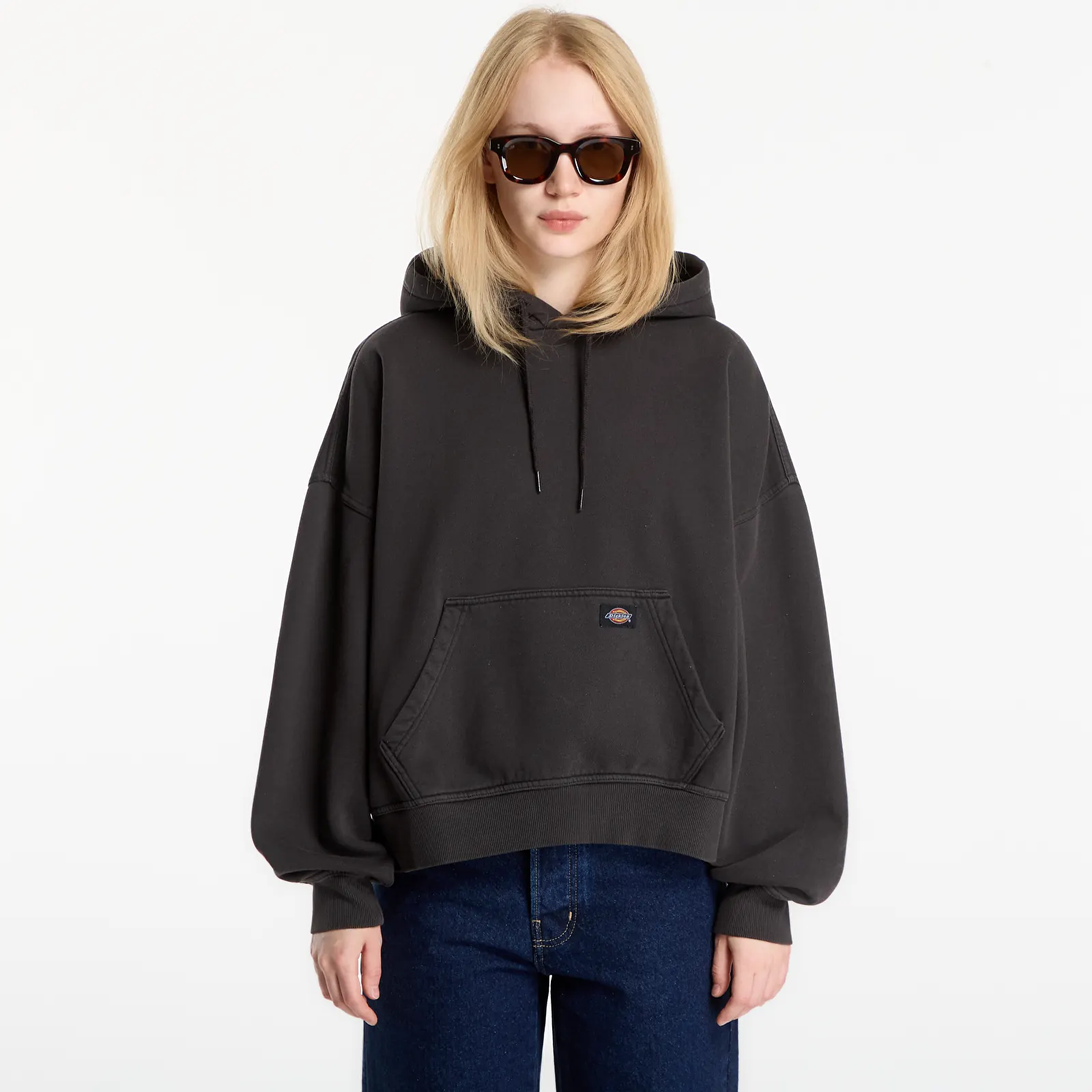 Худі та реглани Dickies Sutcliffe Cropped Hoodie Black