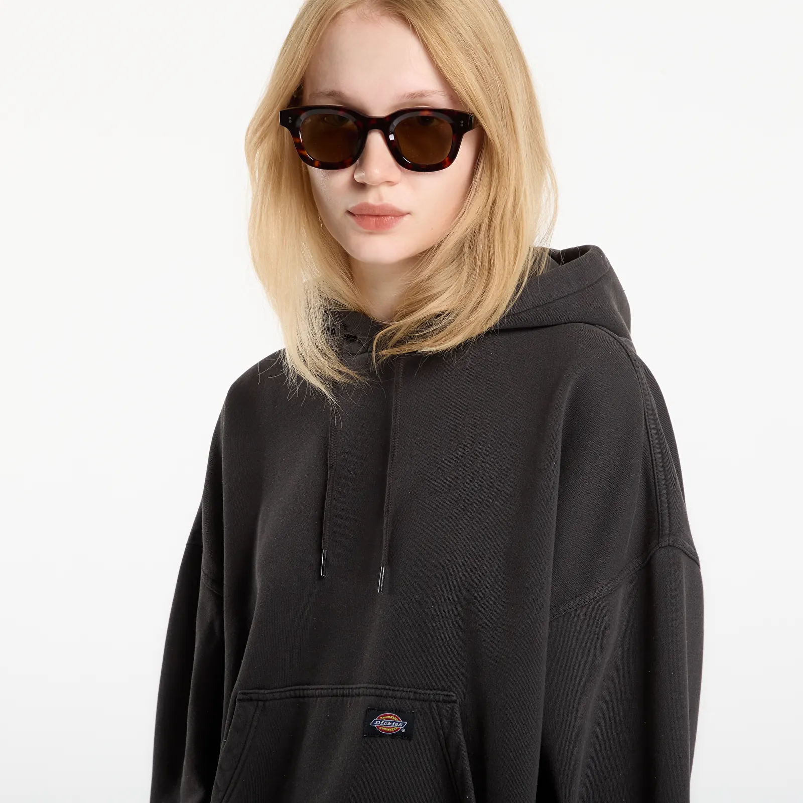 Худі та реглани Dickies Sutcliffe Cropped Hoodie Black