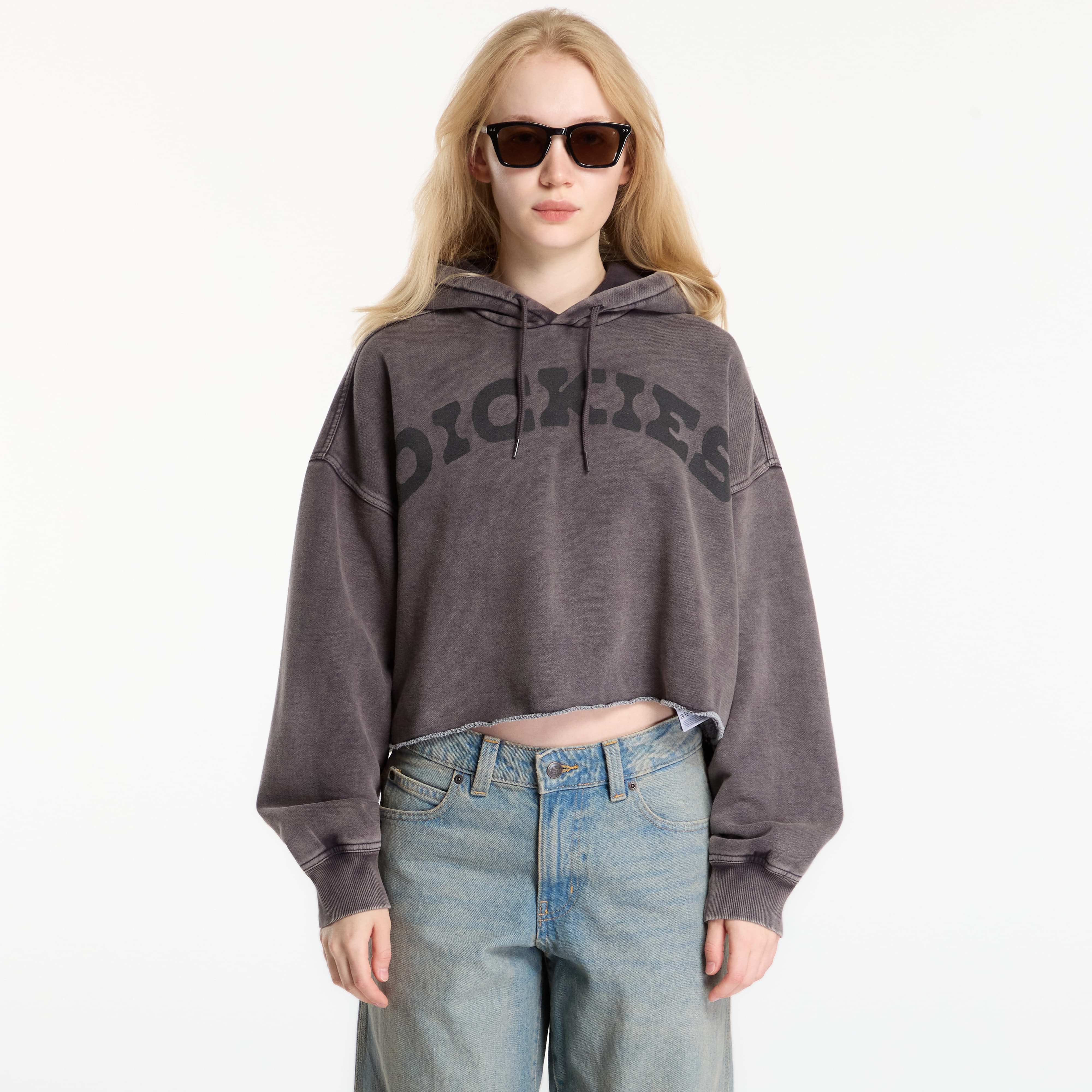 Sweatshirt Dickies Hollywood Cropped Hoodie Black S