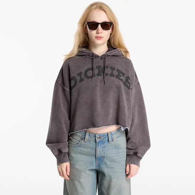 Džemperis Dickies Hollywood Cropped Hoodie Black