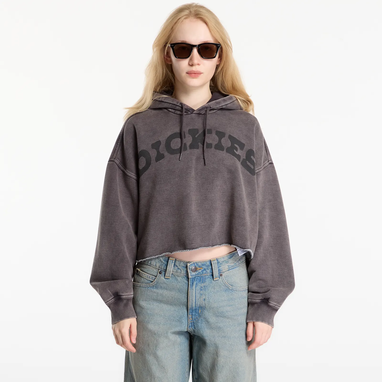 Puloverji   Dickies Hollywood Cropped Hoodie Black