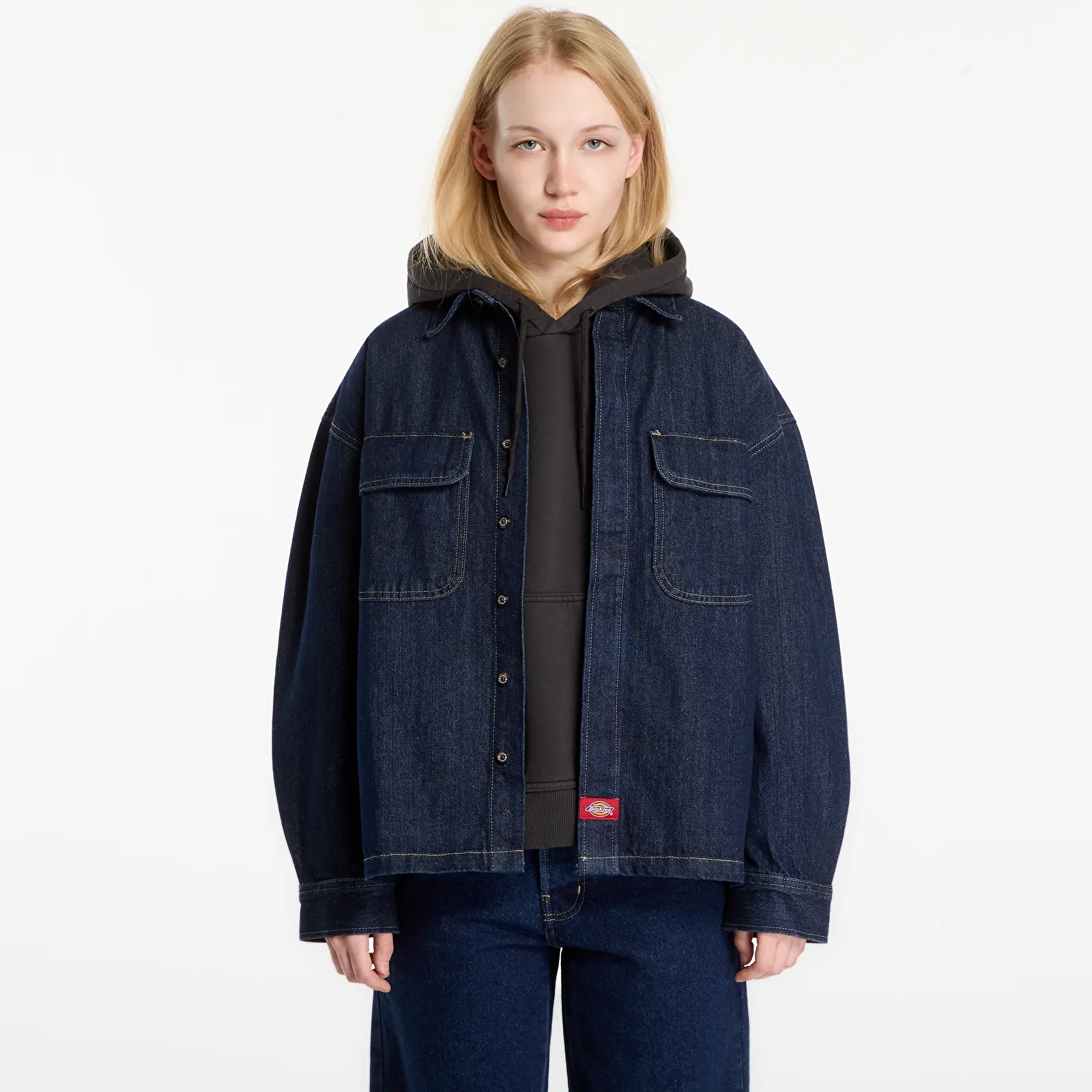 Сорочки Dickies Mechanic Oversized Denim Shirt Rinsed