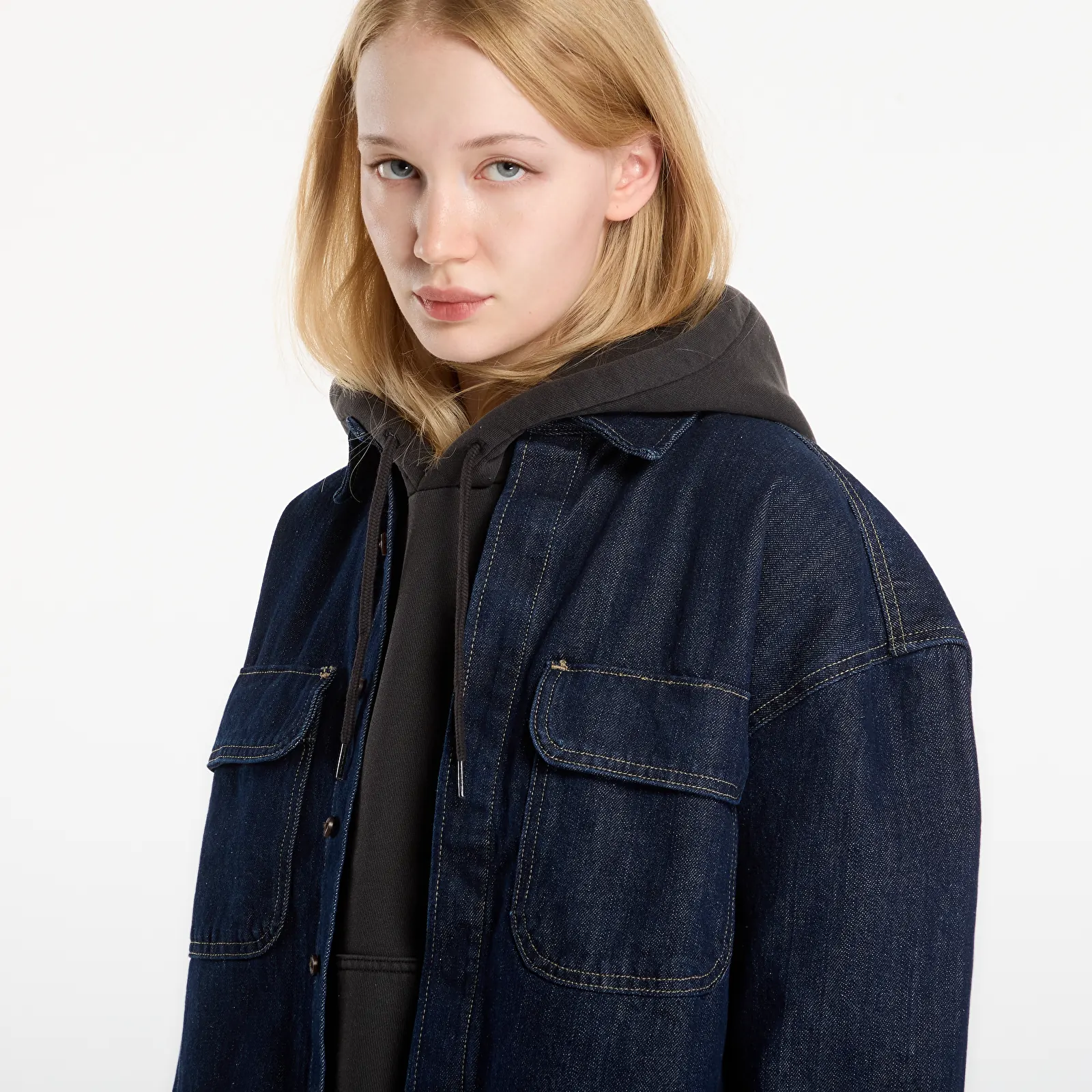 Сорочки Dickies Mechanic Oversized Denim Shirt Rinsed