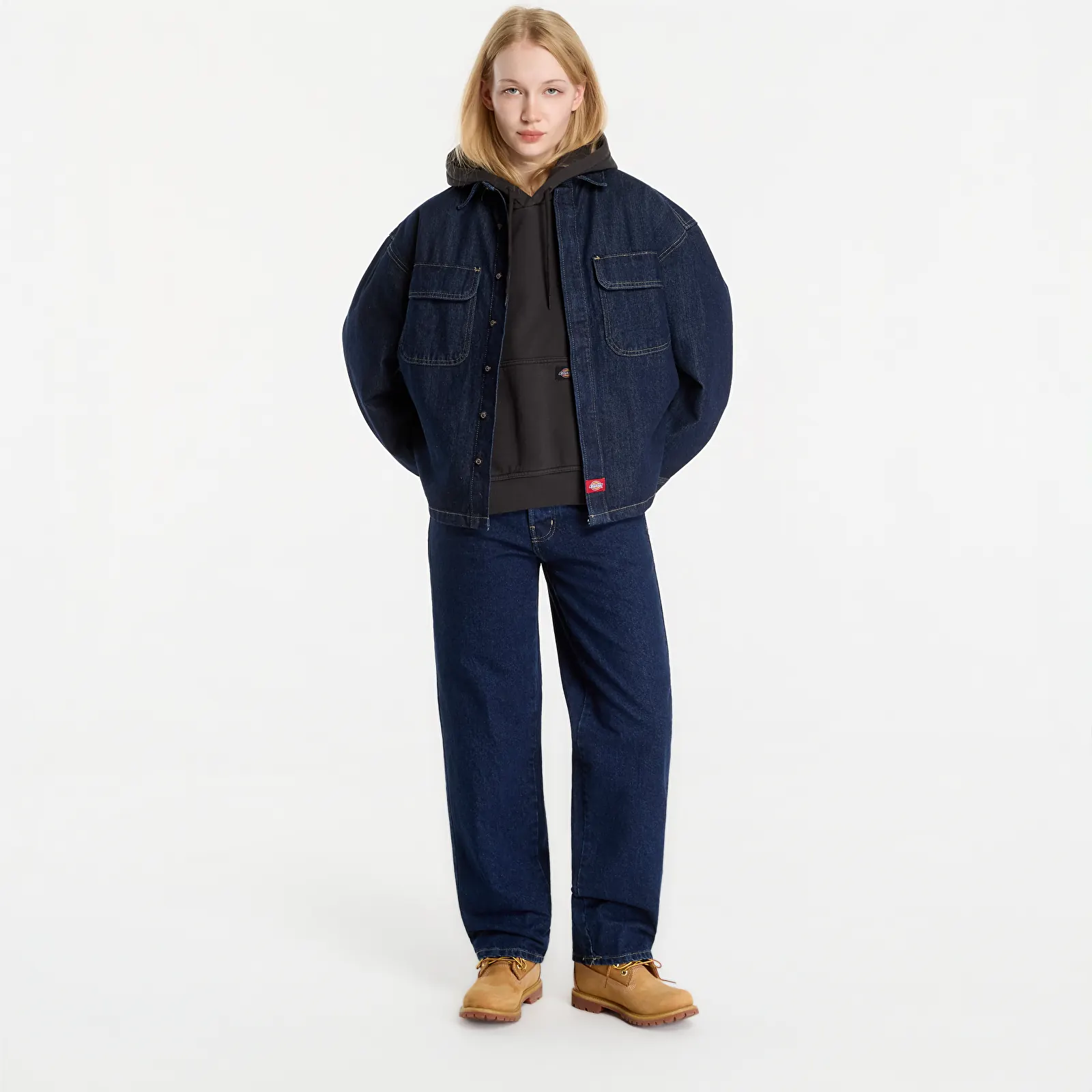 Сорочки Dickies Mechanic Oversized Denim Shirt Rinsed