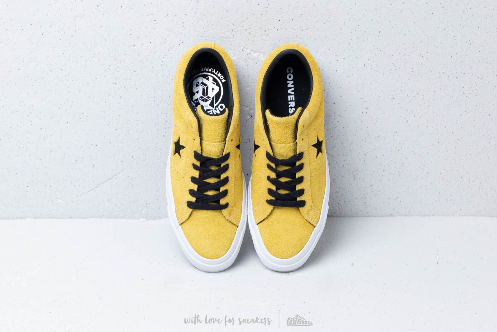 Herresko Converse One Star OX Bold Citron/ Black/ White