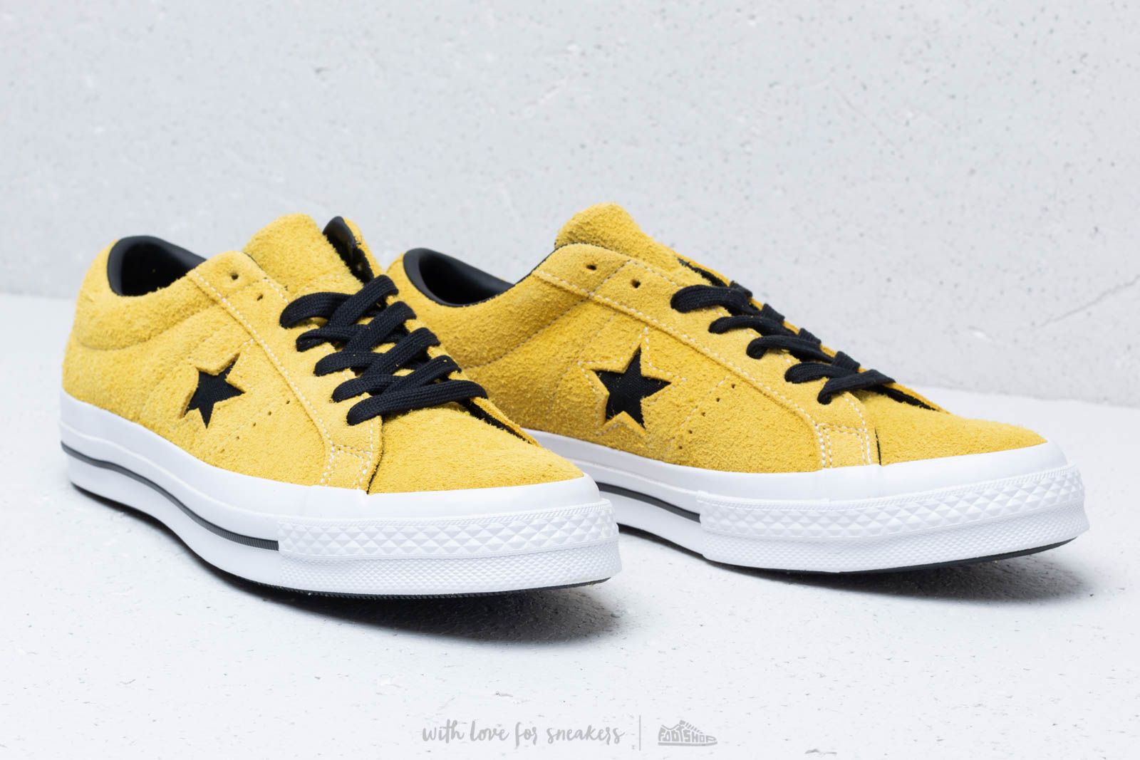 Herresko Converse One Star OX Bold Citron/ Black/ White