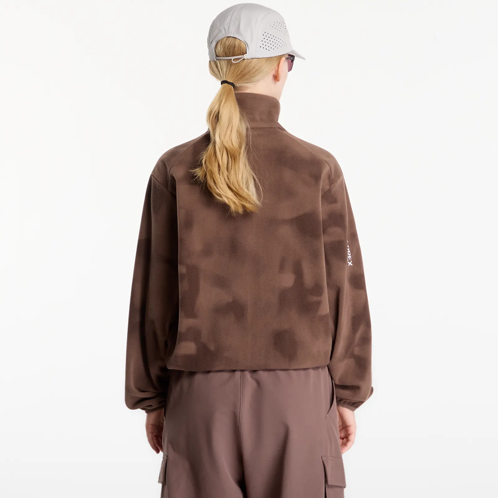 Sweatshirts FTSHP x adidas Terrex DAYBREAKER Women Full Zip Fleece Brown Camo