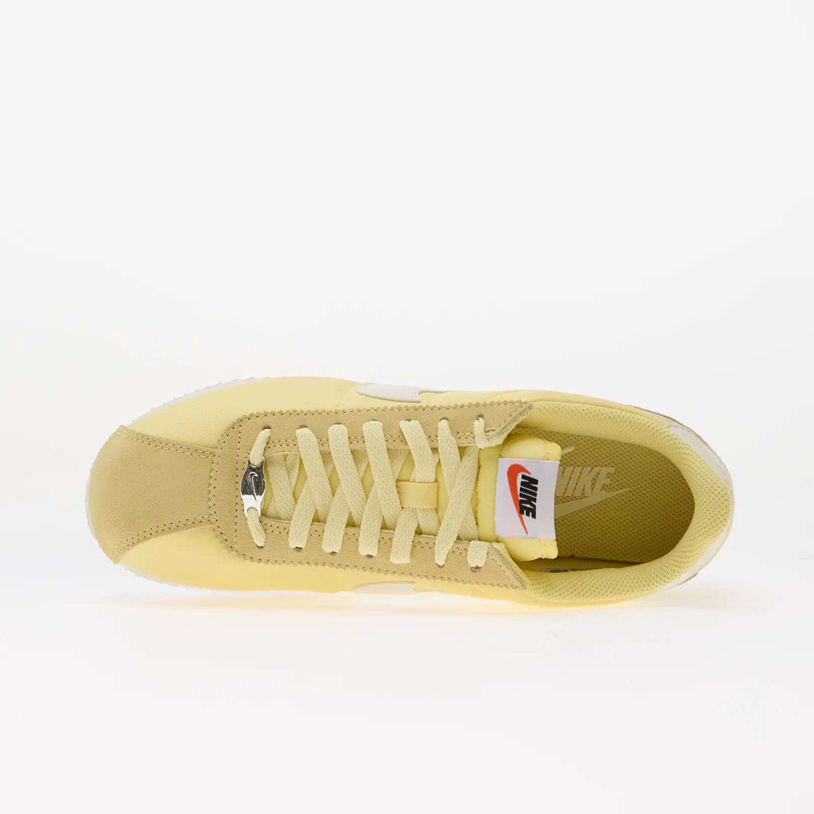 Chaussures et baskets femme Nike Cortez Textile Soft Yellow/ Sail-White-Safety Orange