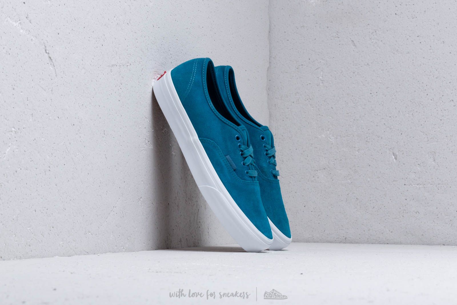 Herren Sneaker und Schuhe Vans Authentic (Soft Suede) Blue Sapphir