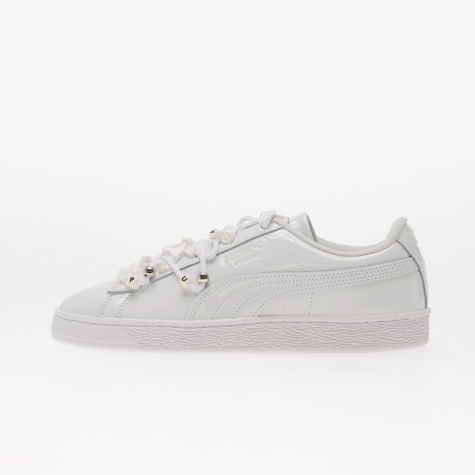 Naiste tossud Puma Suede Bloom Patent Wns Puma White/ Feather Gray