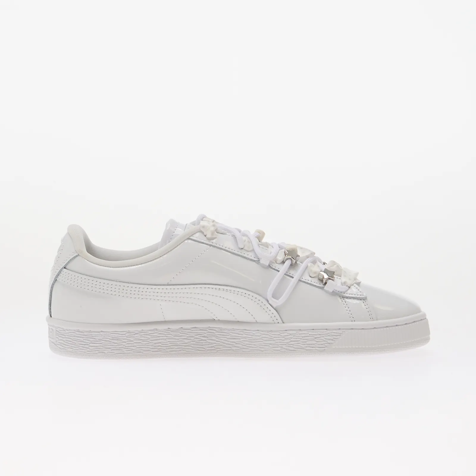 Naiste tossud Puma Suede Bloom Patent Wns Puma White/ Feather Gray