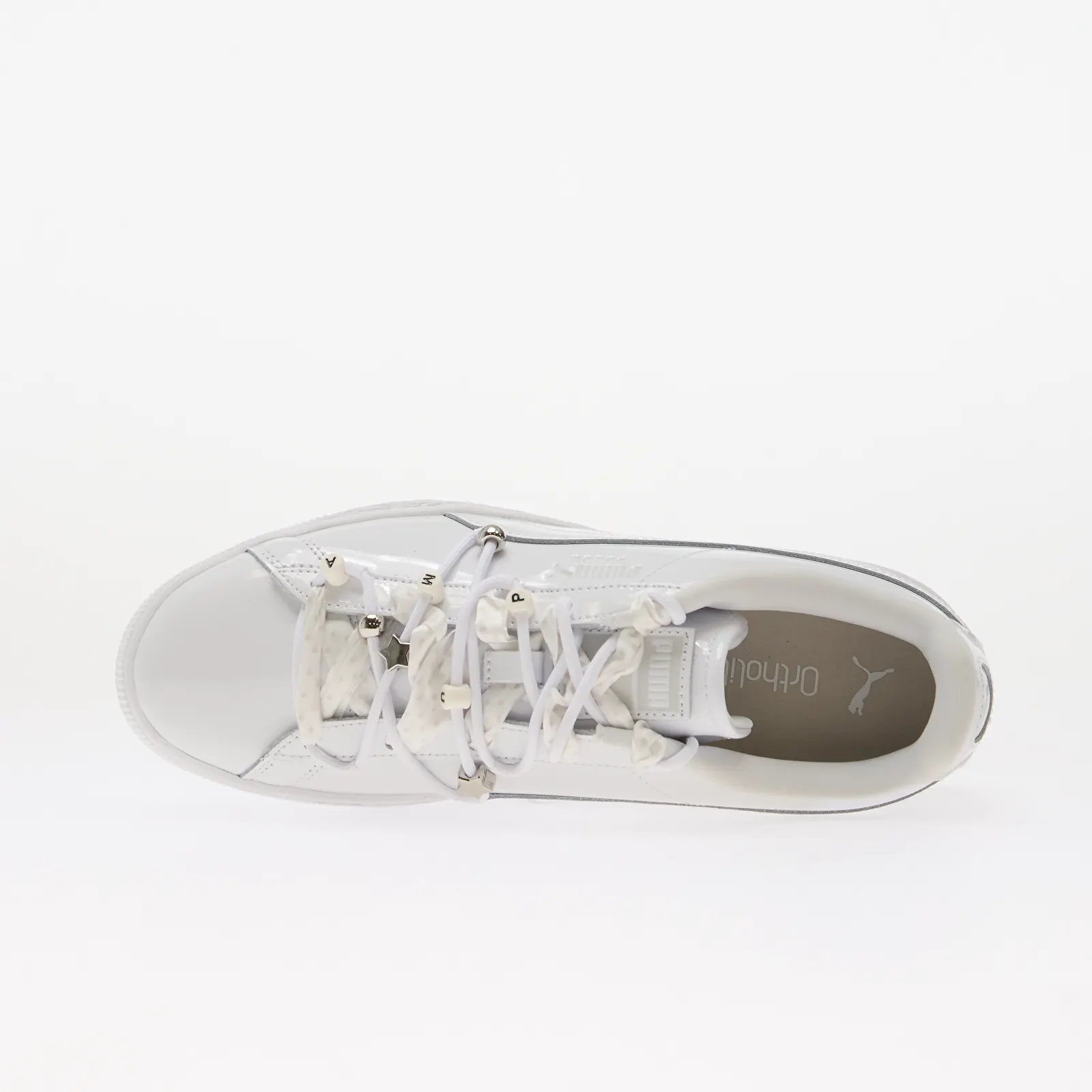 Naiste tossud Puma Suede Bloom Patent Wns Puma White/ Feather Gray