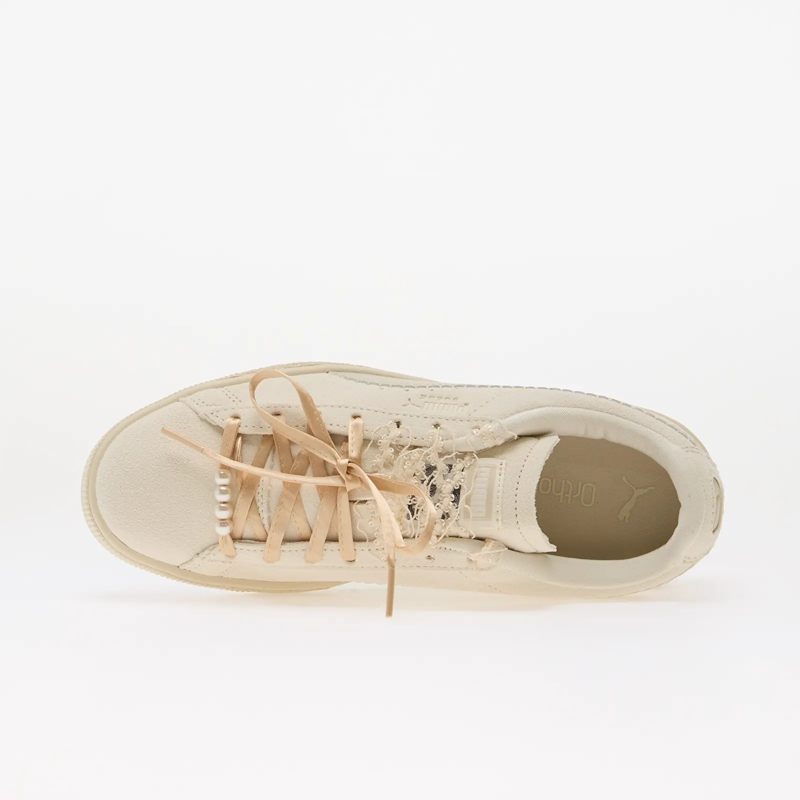 Naiste tossud Puma Suede Bloom Wns Frosted Ivory/ Silver Fog
