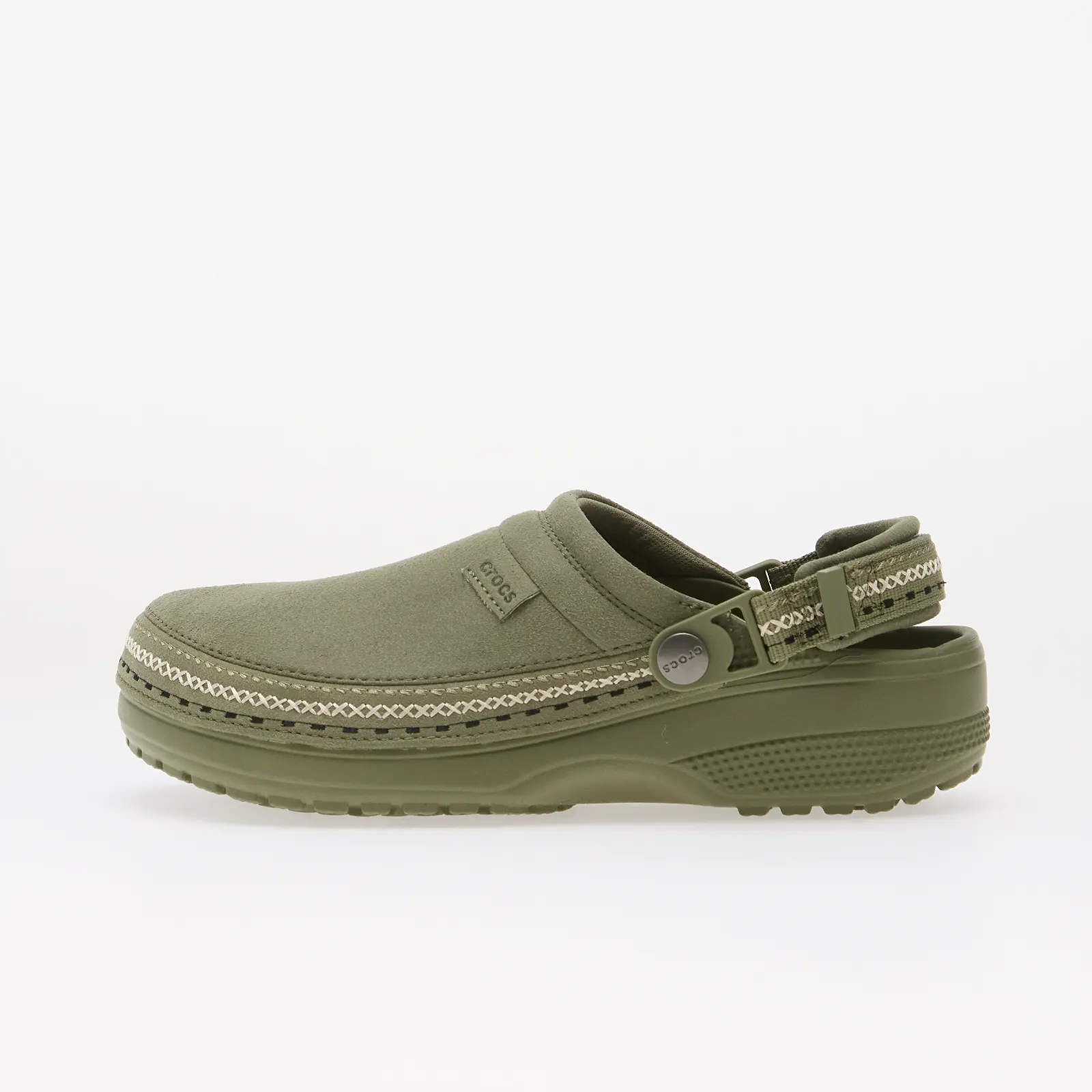 Férfi papucsok Crocs Classic Crafted Vegan Suede Stitch Cargo