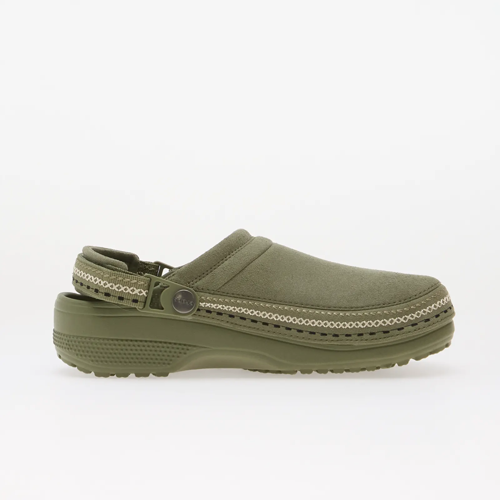 Férfi papucsok Crocs Classic Crafted Vegan Suede Stitch Cargo