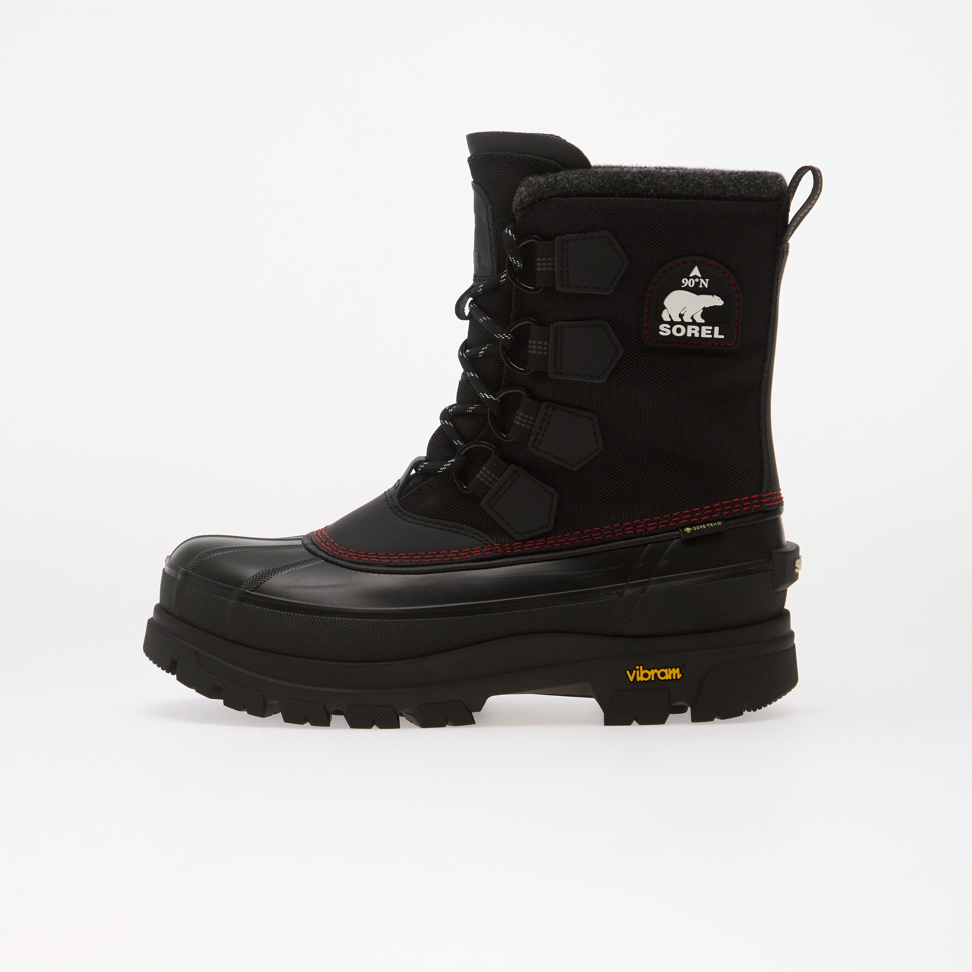 Pantofi Sorel CARIBOU HORIZON™ GTX Black, Bright Red 8.5