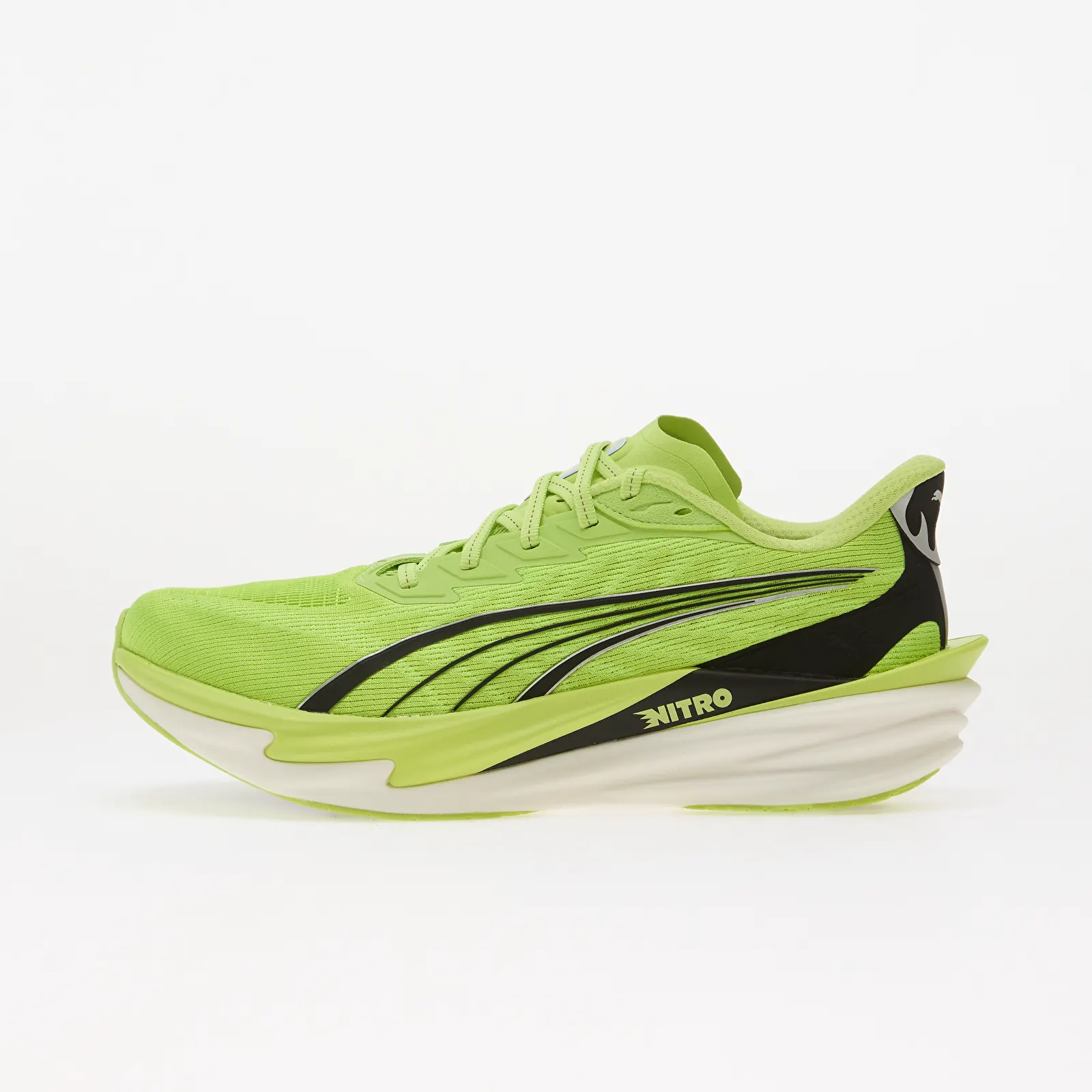Sneakerși pentru bărbați Puma Deviate Nitro 4 Sunny Lime/ Puma Black