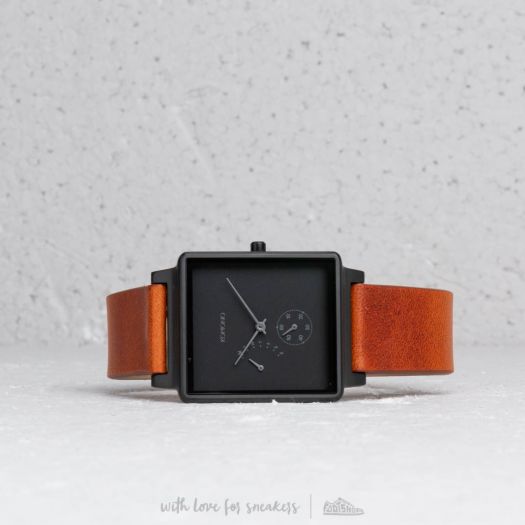 Watches Komono Konrad Retrograde Watch Black/ Cognac Footshop
