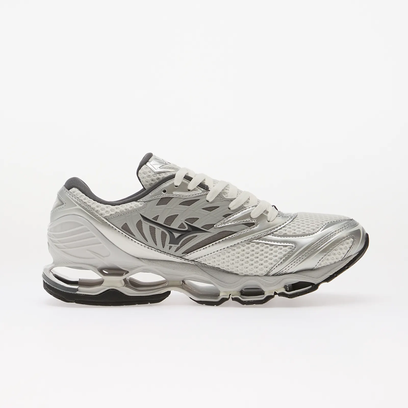 Férfi sneakerek Mizuno Wave Prophecy LS GF White/ Iron Gate/ Silver