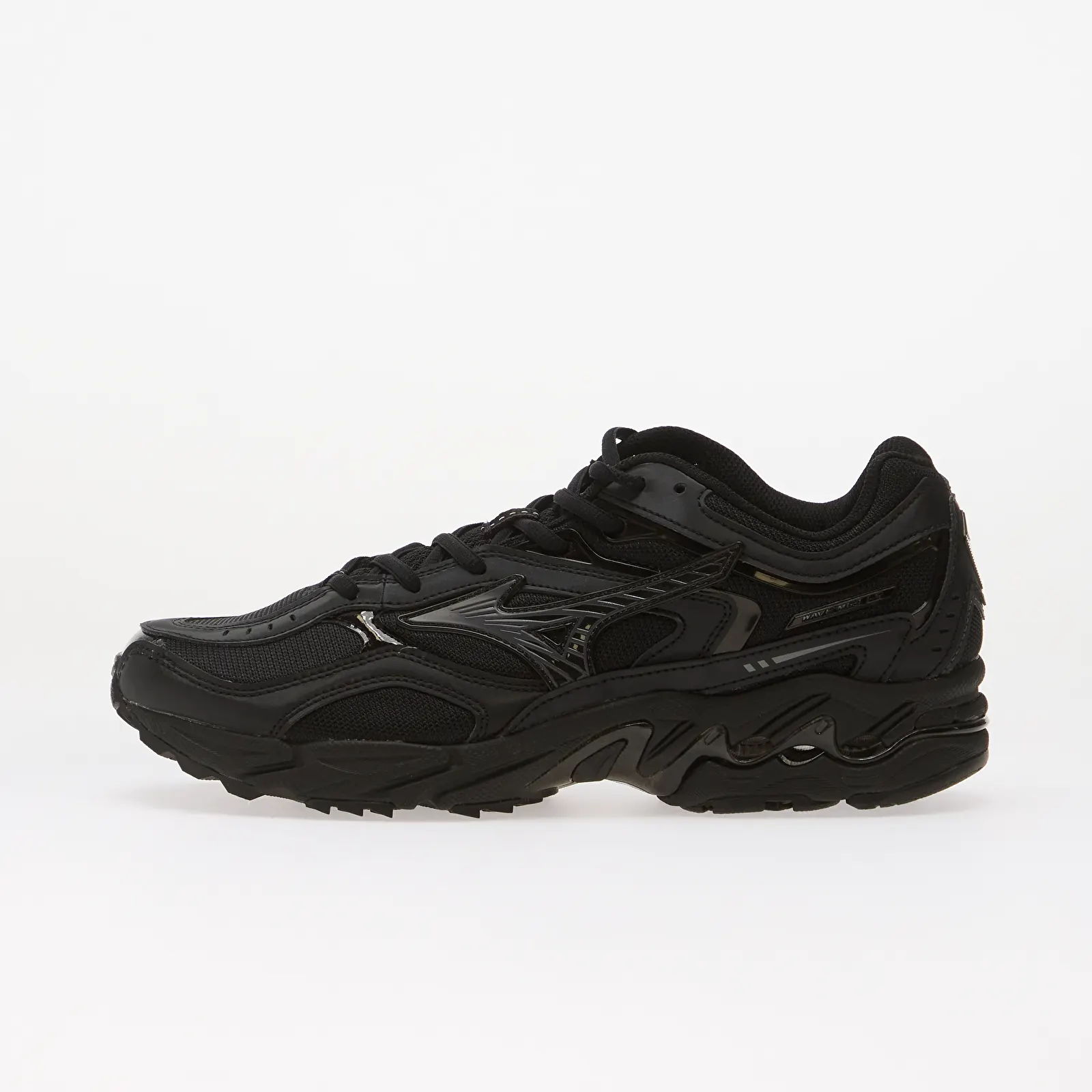 Sneakerși pentru bărbați Mizuno Wave Mustang LS Tech Black/ Iron Gate/ Metallic Gray