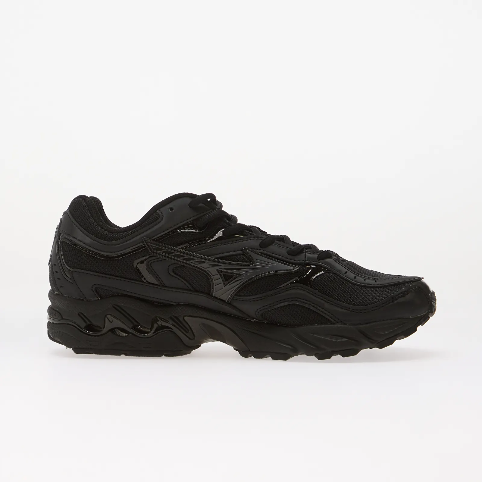 Sneakerși pentru bărbați Mizuno Wave Mustang LS Tech Black/ Iron Gate/ Metallic Gray