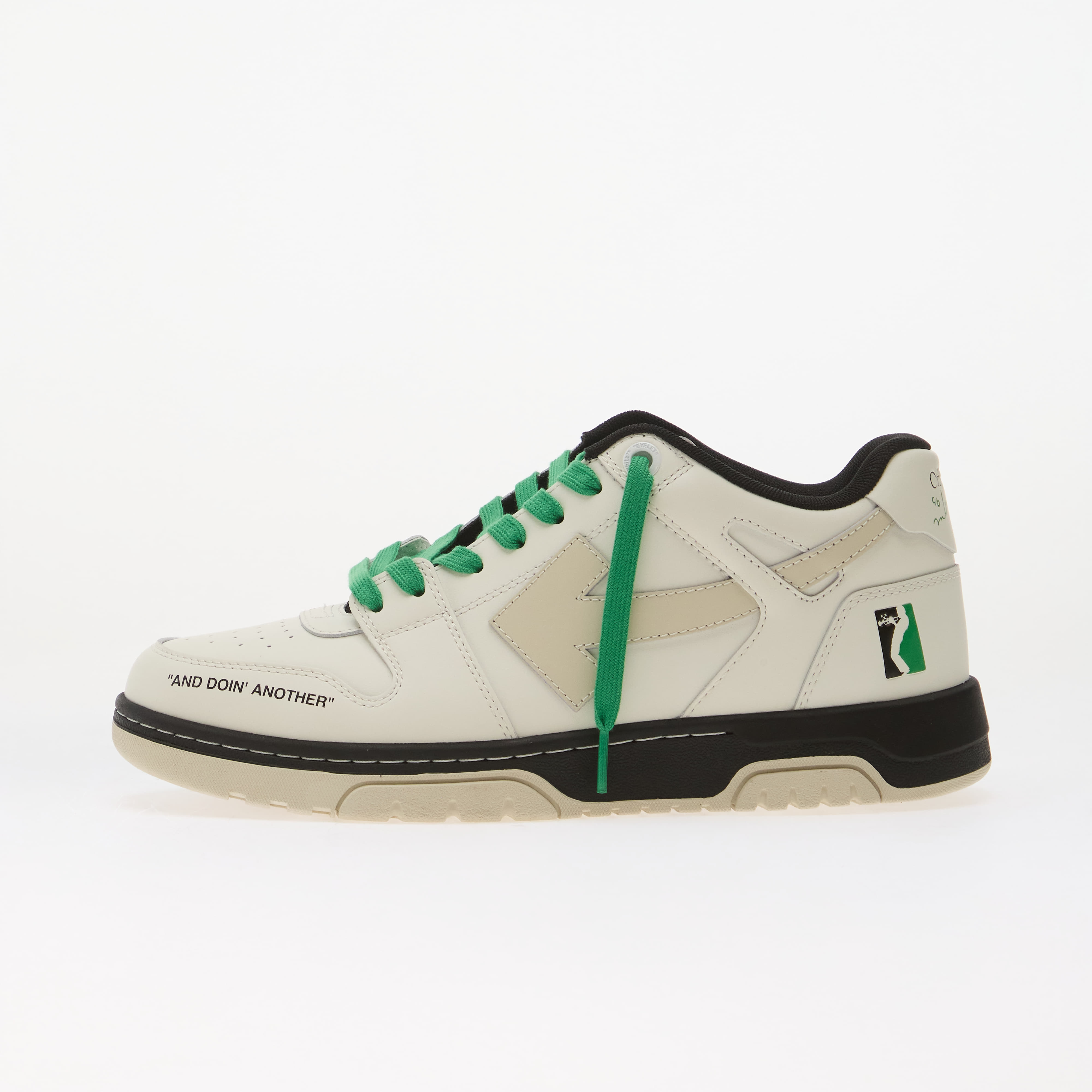 Sneakers Off-White Out Of Office Miles Davis White/ Green UK 10.5