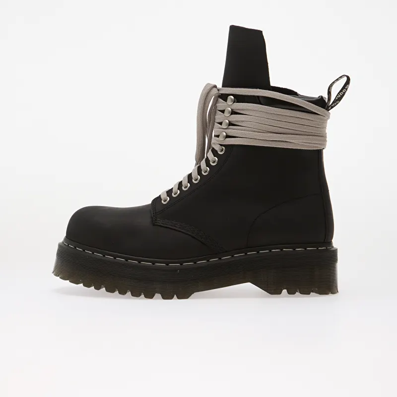 Rick Owens DRKSHDW x Dr. Martens Quad Sole Steel Toe Boot Black