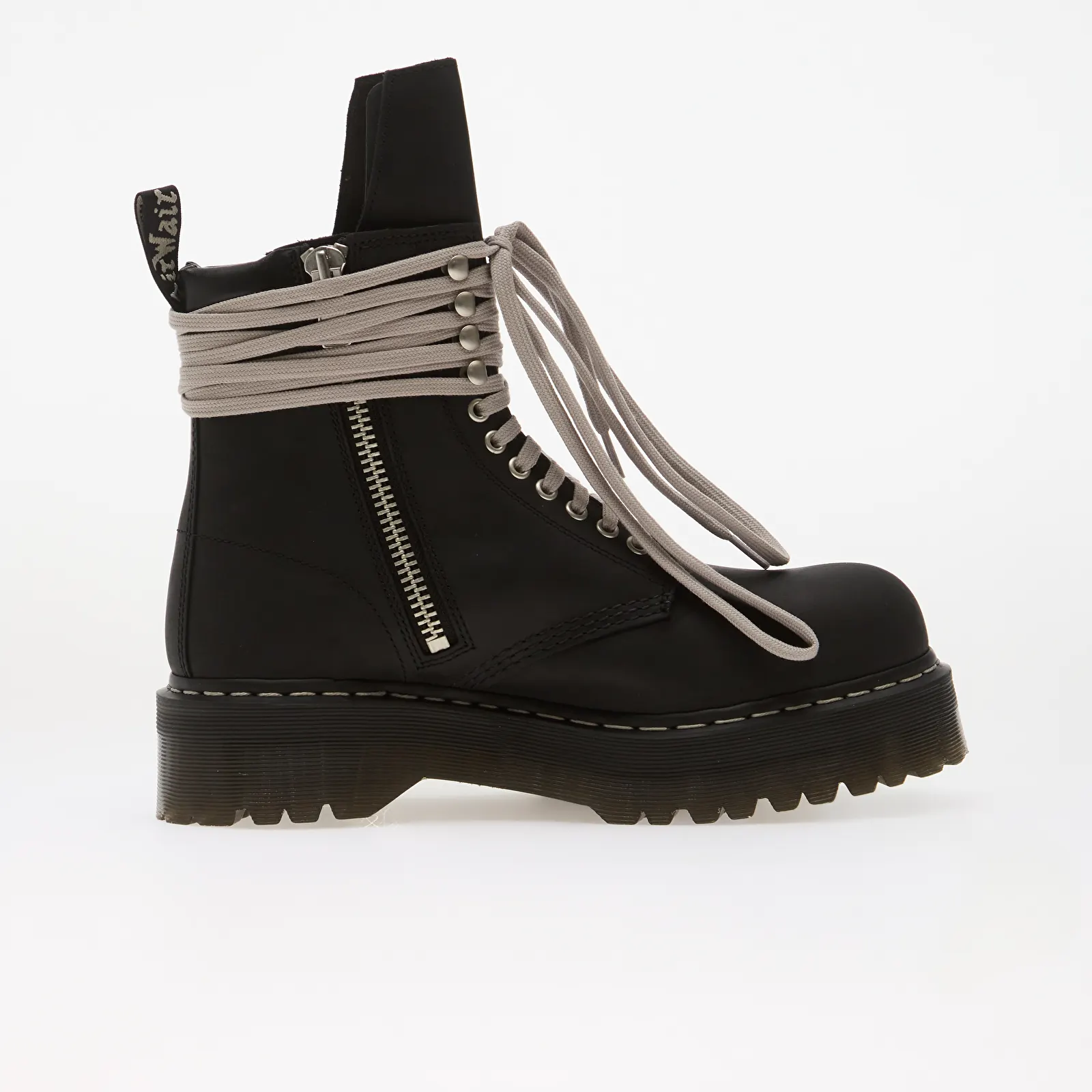 Støvler til mænd Rick Owens DRKSHDW x Dr. Martens Quad Sole Steel Toe Boot Black