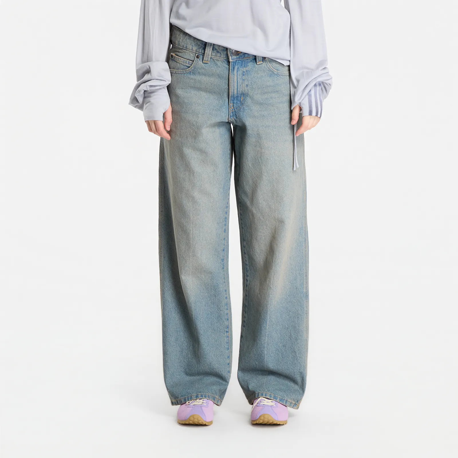 Джинсы Dickies Leesburg Mid Waist Relax Straight Jeans Vintage Blue