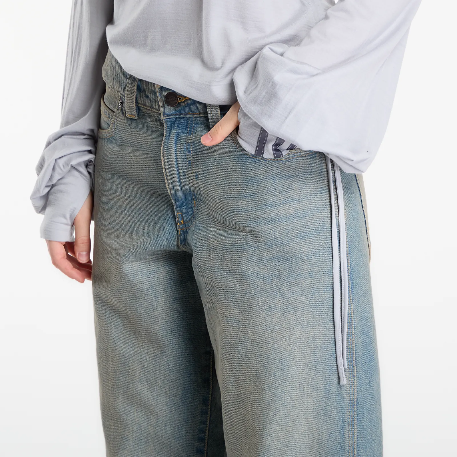 Джинсы Dickies Leesburg Mid Waist Relax Straight Jeans Vintage Blue