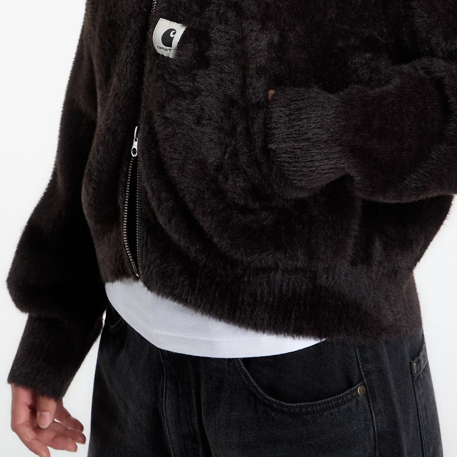 Hoodies für Frauen Carhartt WIP W' Maine Active Sweater Jacket Black