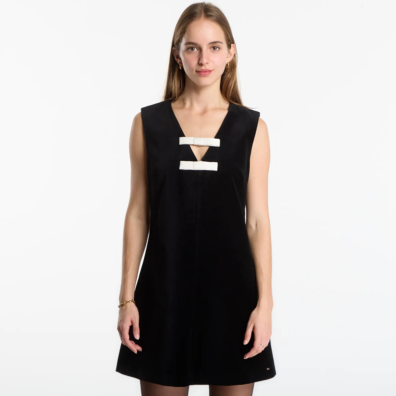 Women's dresses Tommy Hilfiger Velvet Bow Dress Sleeveless Black