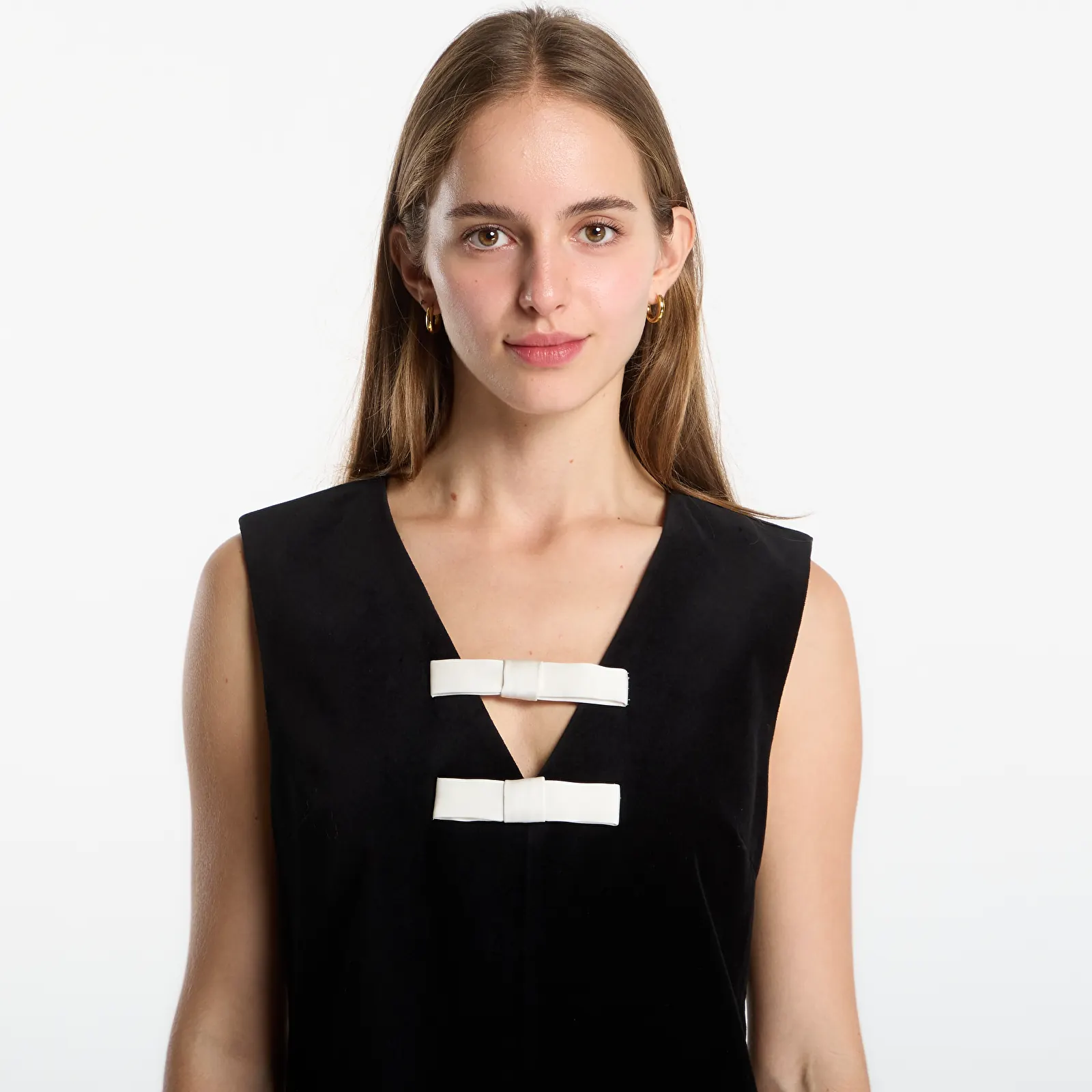 Women's dresses Tommy Hilfiger Velvet Bow Dress Sleeveless Black