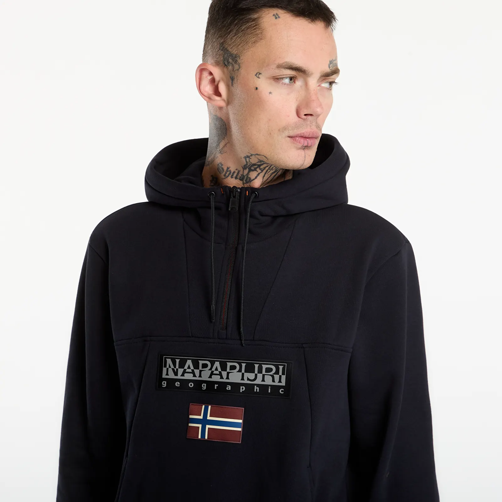 Hoodies en truien Napapijri Burgee Half-Zip Hoodie 2.0 Black