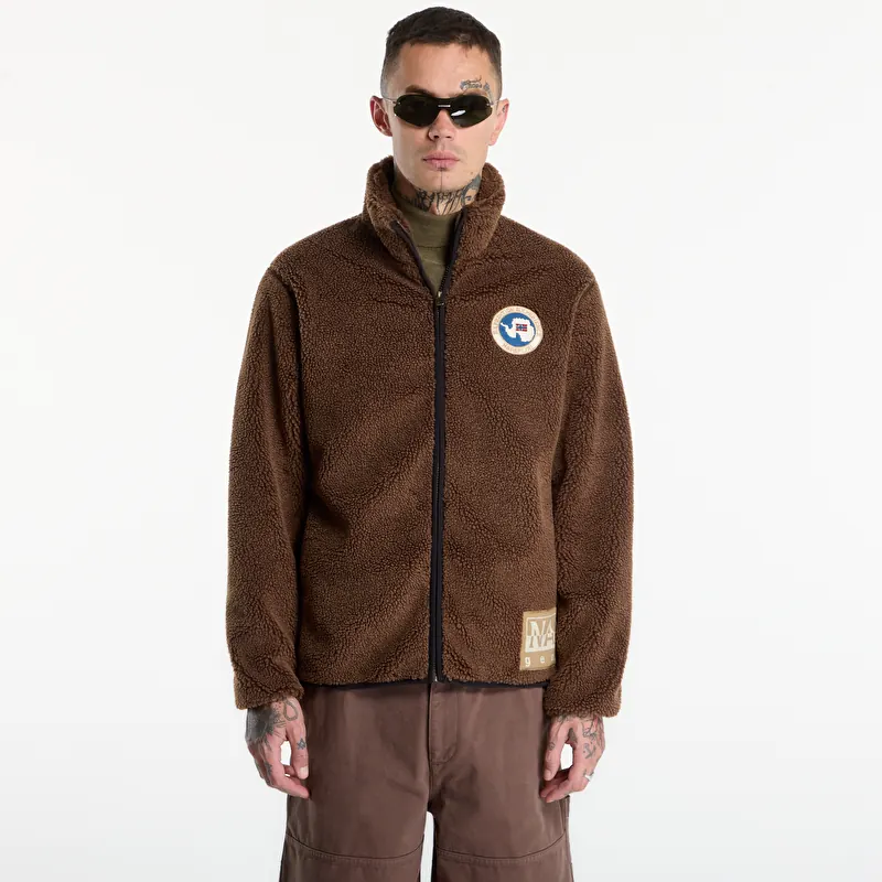 Sweatshirt Napapijri T-Archive Fleece Full-Zip Demitasse